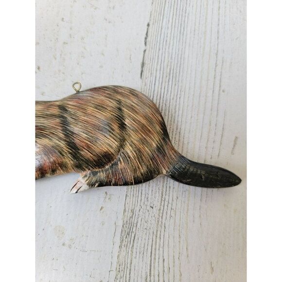 Beaver animal zoo lake ornament Xmas decor - Picture 3 of 5